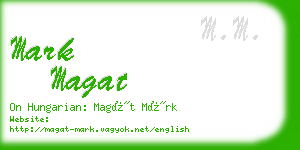 mark magat business card